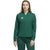 adidas Women's Team Dark Green/White Under The Lights Long Sleeve Woven 1/4 Zip