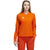 adidas Women's Team Orange/White Under The Lights Long Sleeve Woven 1/4 Zip