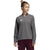 adidas Women's Grey Five/White Under The Lights Long Sleeve Woven 1/4 Zip