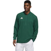 adidas Men's Team Dark Green/White Under The Lights Long Sleeve Woven 1/4 Zip