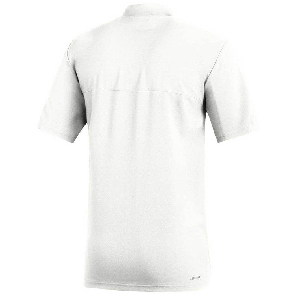 adidas Men's White/Grey Five Under The Lights Short Sleeve 1/4 Zip