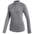 adidas Women's Grey Three Aeroready Printed Long Sleeve Polo