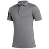 adidas Men's Grey Three/Black 3-Stripe Basic Polo