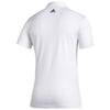 adidas Men's White/Black 3-Stripe Basic Polo