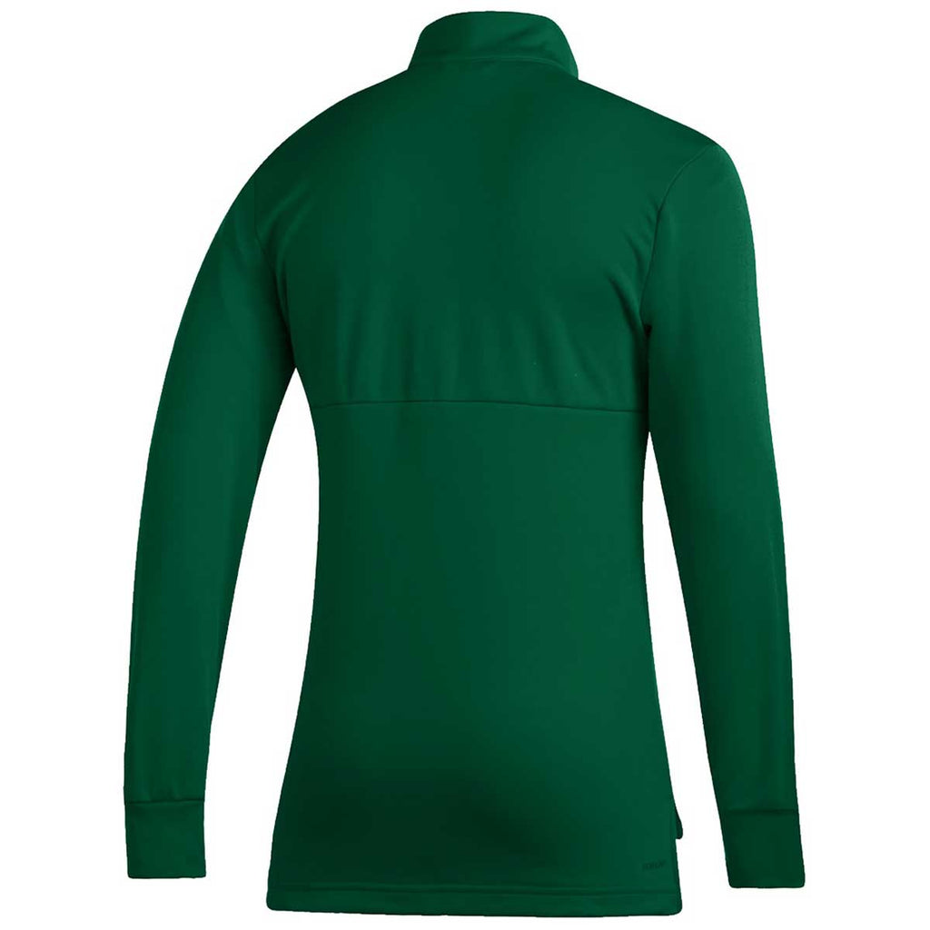 adidas Men's Team Dark Green/White Team Issue 1/4 Zip