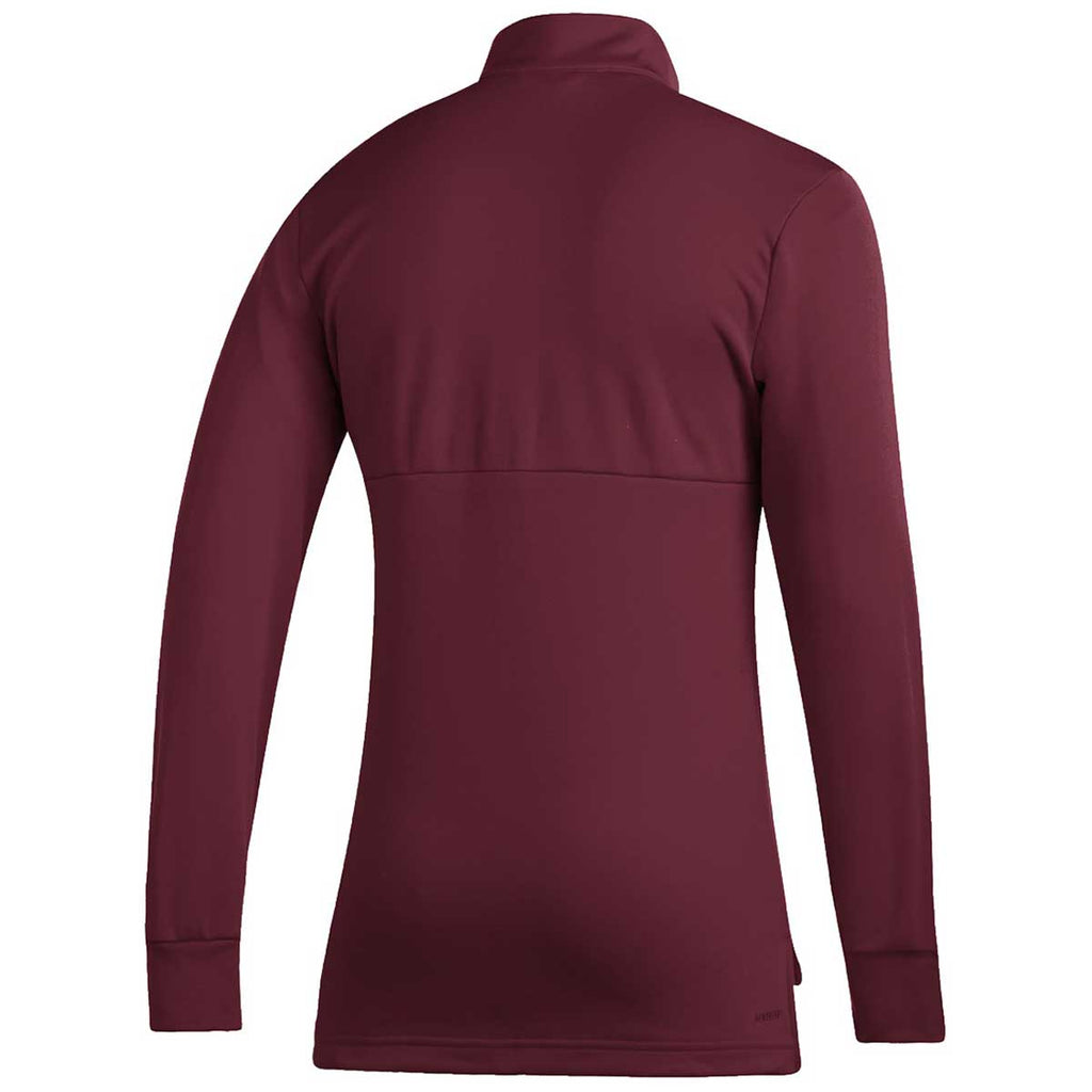 adidas Men's Team Collegiate Burgundy/White Team Issue 1/4 Zip