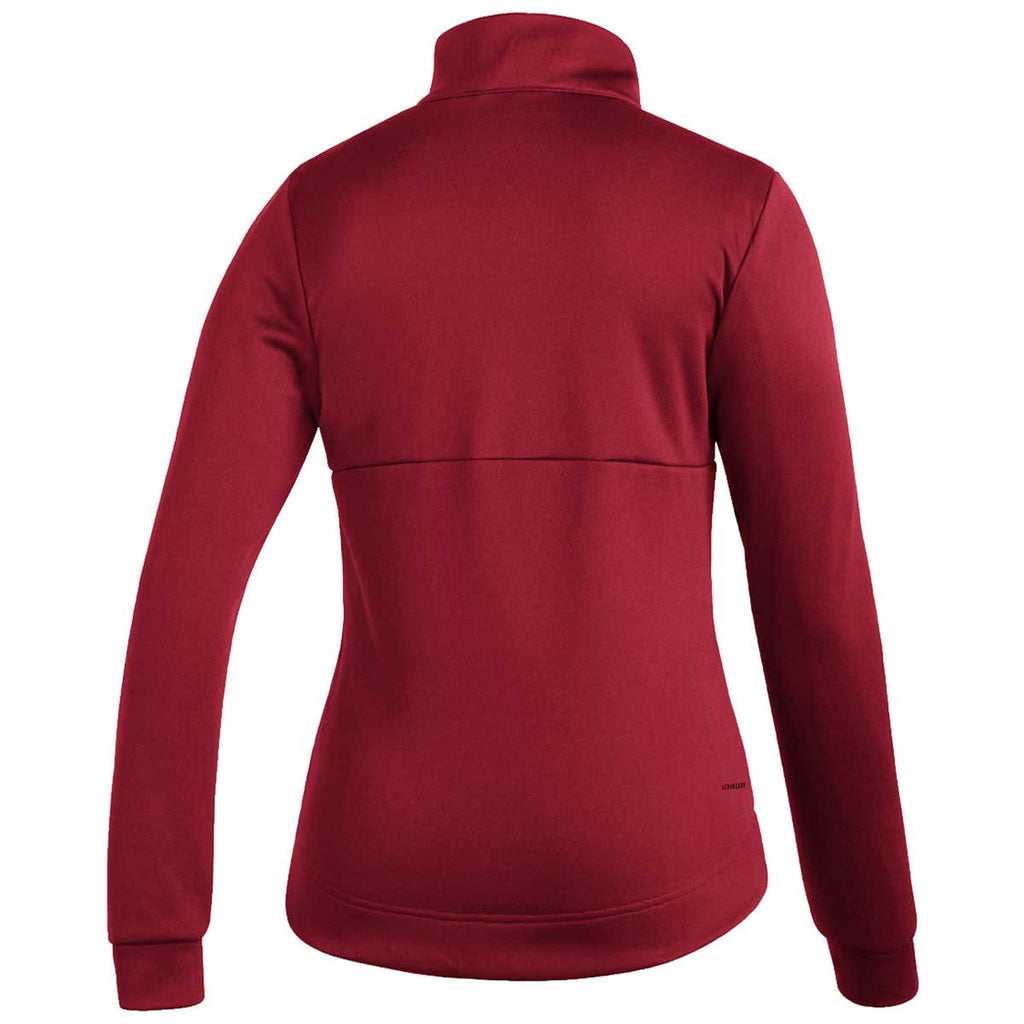 adidas Women's Team Power Red/White Team Issue 1/4 Zip