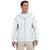 Gildan Unisex White DryBlend 9 oz. 50/50 Full Zip Hoodie