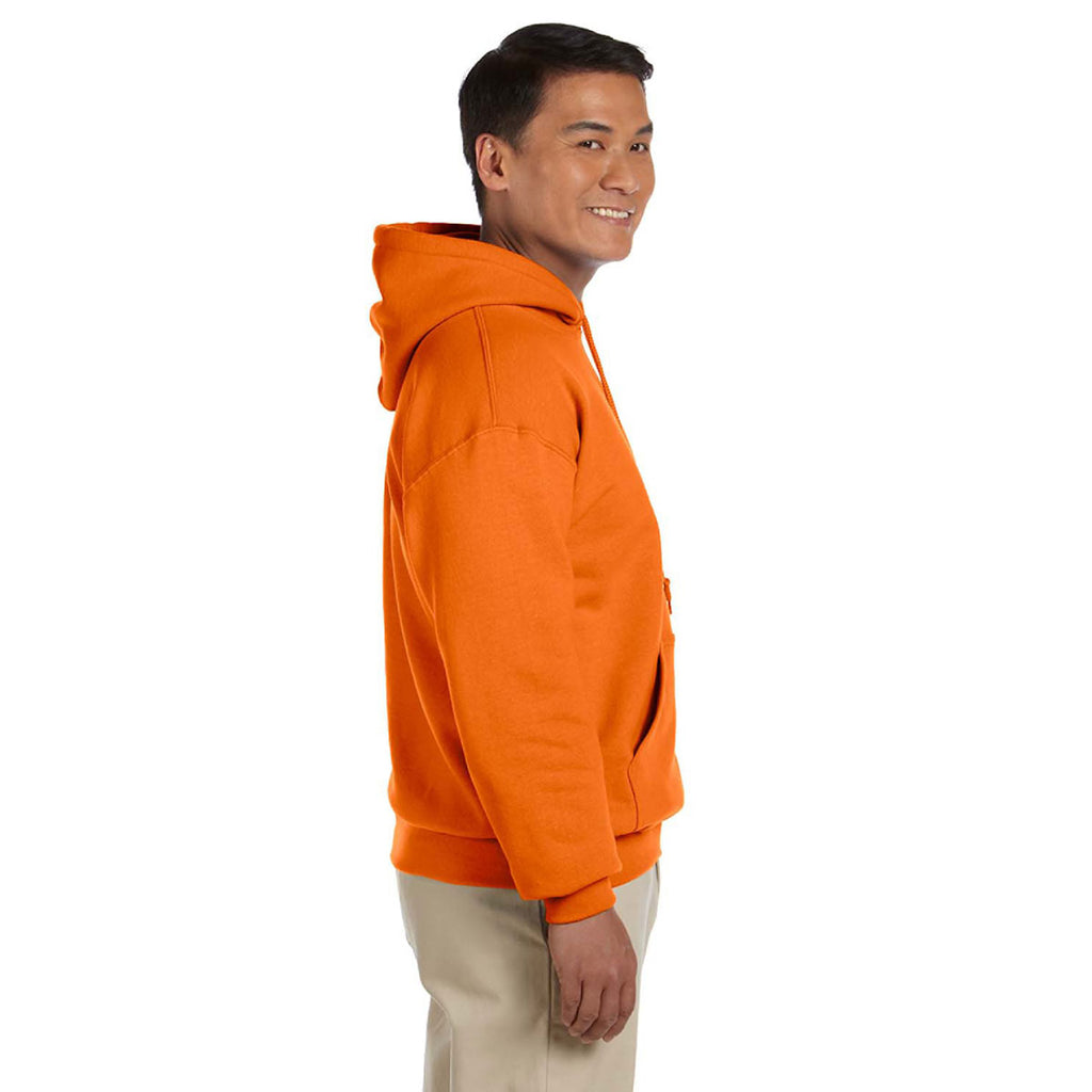 Gildan Unisex Safety Orange Heavy Blend 50/50 Hoodie