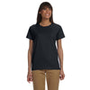 Gildan Women's Black Ultra Cotton 6 oz. T-Shirt