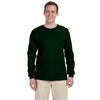 Gildan Men's Forest Green Ultra Cotton Long Sleeve T-Shirt