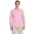 Gildan Men's Light Pink Ultra Cotton Long Sleeve T-Shirt