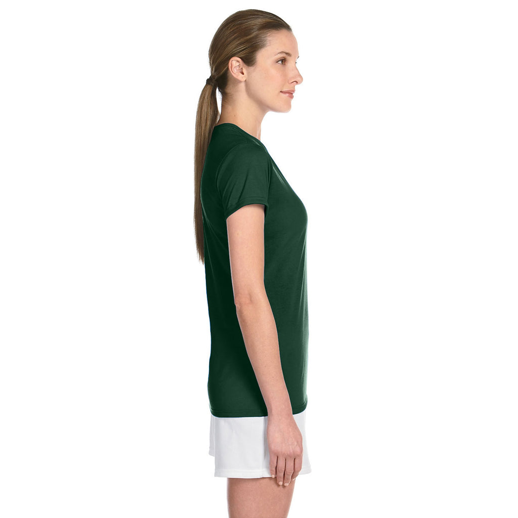 Gildan Women's Forest Green Performance 5 oz. T-Shirt