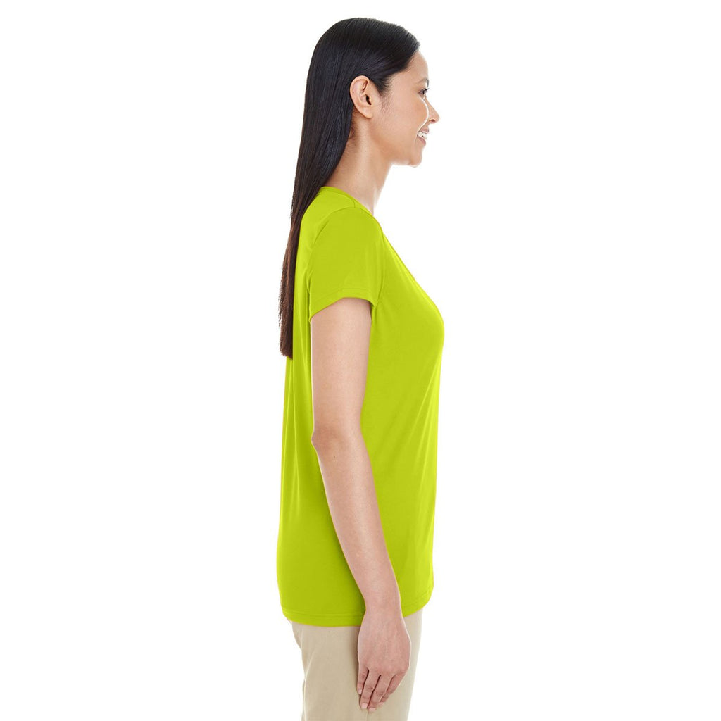 Gildan Women's Safety Green Performance Core T-Shirt