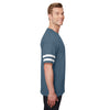 Gildan Men's Heather Navy/White Heavy Cotton Victory T-Shirt