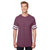 Gildan Men's Heather Maroon/White Heavy Cotton Victory T-Shirt