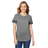 Gildan Women's Graphite Heather/Black Heavy Cotton Victory T-Shirt