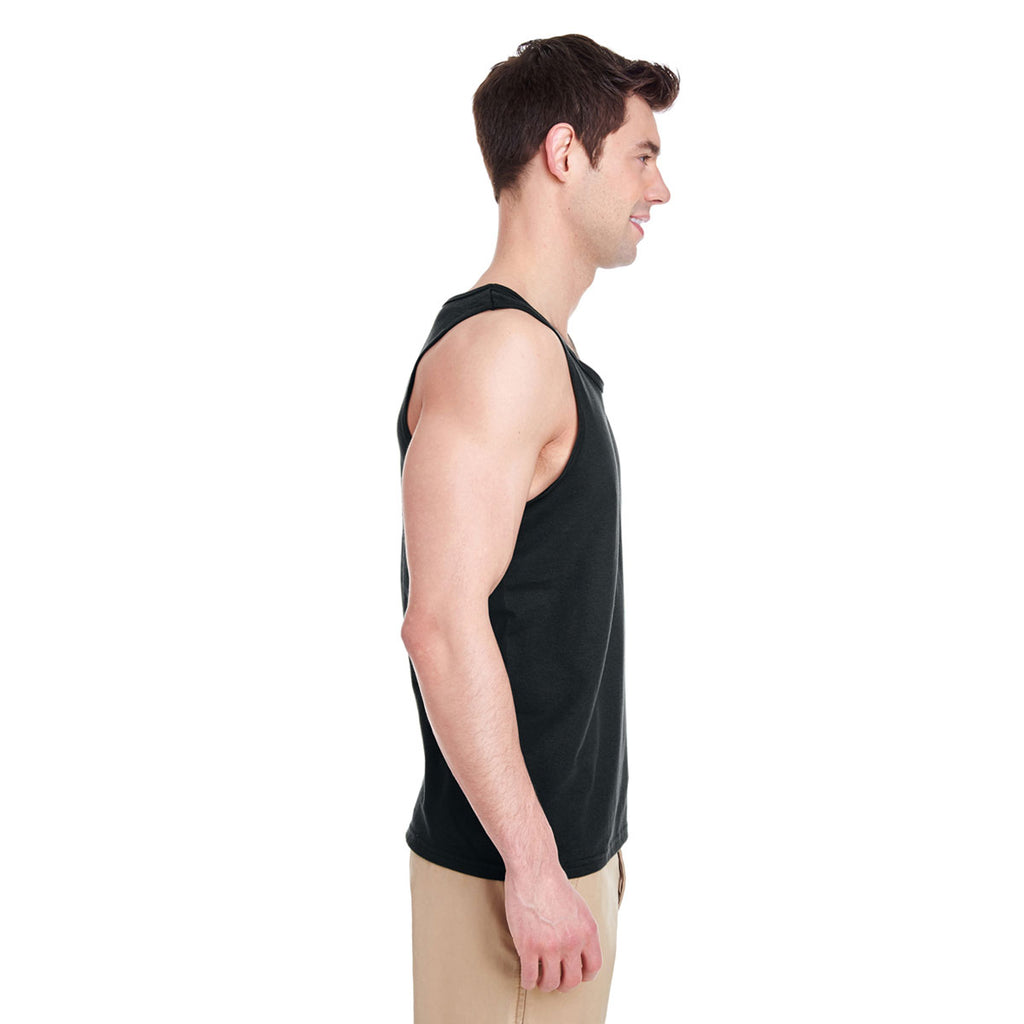 Gildan Men's Black Heavy Cotton 5.3 oz. Tank