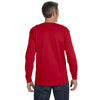 Gildan Men's Red 5.3 oz. Long Sleeve T-Shirt