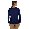 Gildan Women's Navy Heavy Cotton 5.3 oz. Long-Sleeve T-Shirt