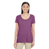 Gildan Women's Heather Aubergine Softstyle 4.5 oz. Deep Scoop T-Shirt