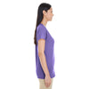 Gildan Women's Heather Purple Softstyle 4.5 oz. Deep Scoop T-Shirt