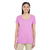 Gildan Women's Heather Radiant Orchid Softstyle 4.5 oz. Deep Scoop T-Shirt