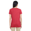 Gildan Women's Heather Red Softstyle 4.5 oz. Deep Scoop T-Shirt