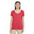 Gildan Women's Heather Red Softstyle 4.5 oz. Deep Scoop T-Shirt