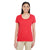 Gildan Women's Red Softstyle 4.5 oz. Deep Scoop T-Shirt