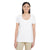 Gildan Women's White Softstyle 4.5 oz. Deep Scoop T-Shirt