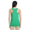 Gildan Women's Heather Irish Green Softstyle 4.5 oz. Racerback Tank