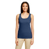 Gildan Women's Navy Softstyle 4.5 oz. Racerback Tank