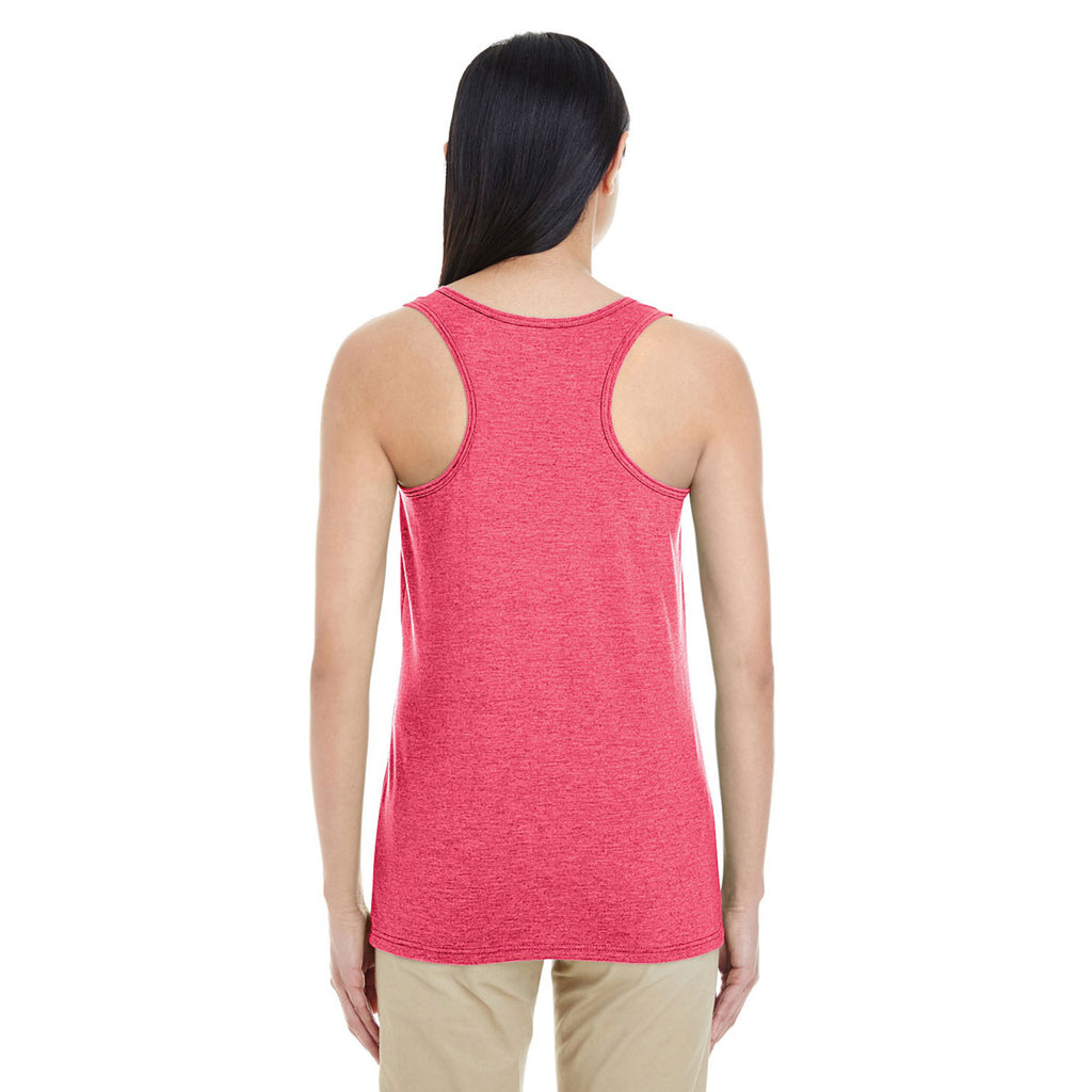 Gildan Women's Heather Red Softstyle 4.5 oz. Racerback Tank