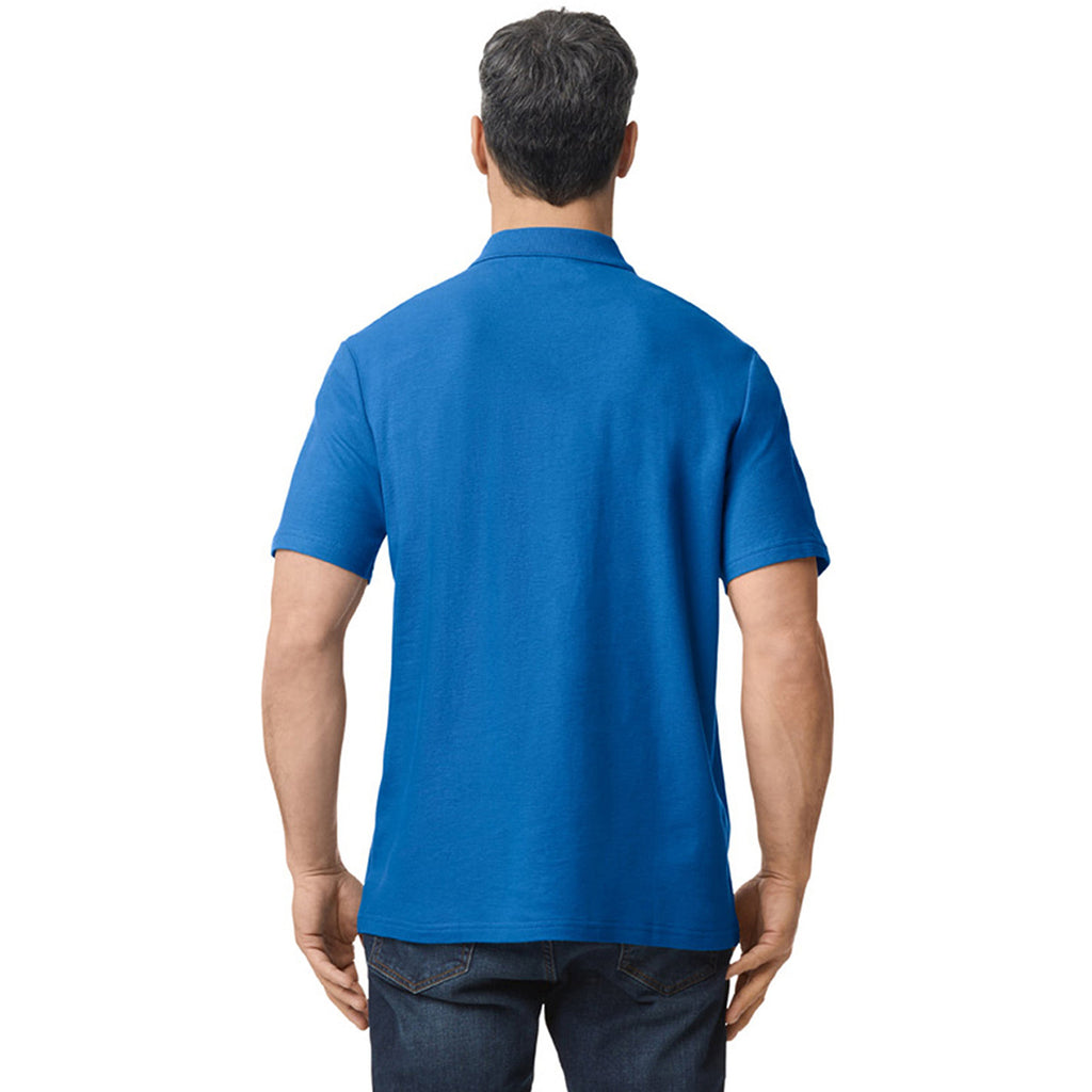 Gildan Men's Royal Softstyle Double Pique Polo