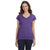 Gildan Women's Heather Purple SoftStyle 4.5 oz. Fitted V-Neck T-Shirt