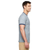 Gildan Unisex Sport Grey/Navy 5.5 oz. Ringer T-Shirt