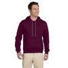 Gildan Unisex Maroon Premium Cotton Ringspun Hooded Sweatshirt