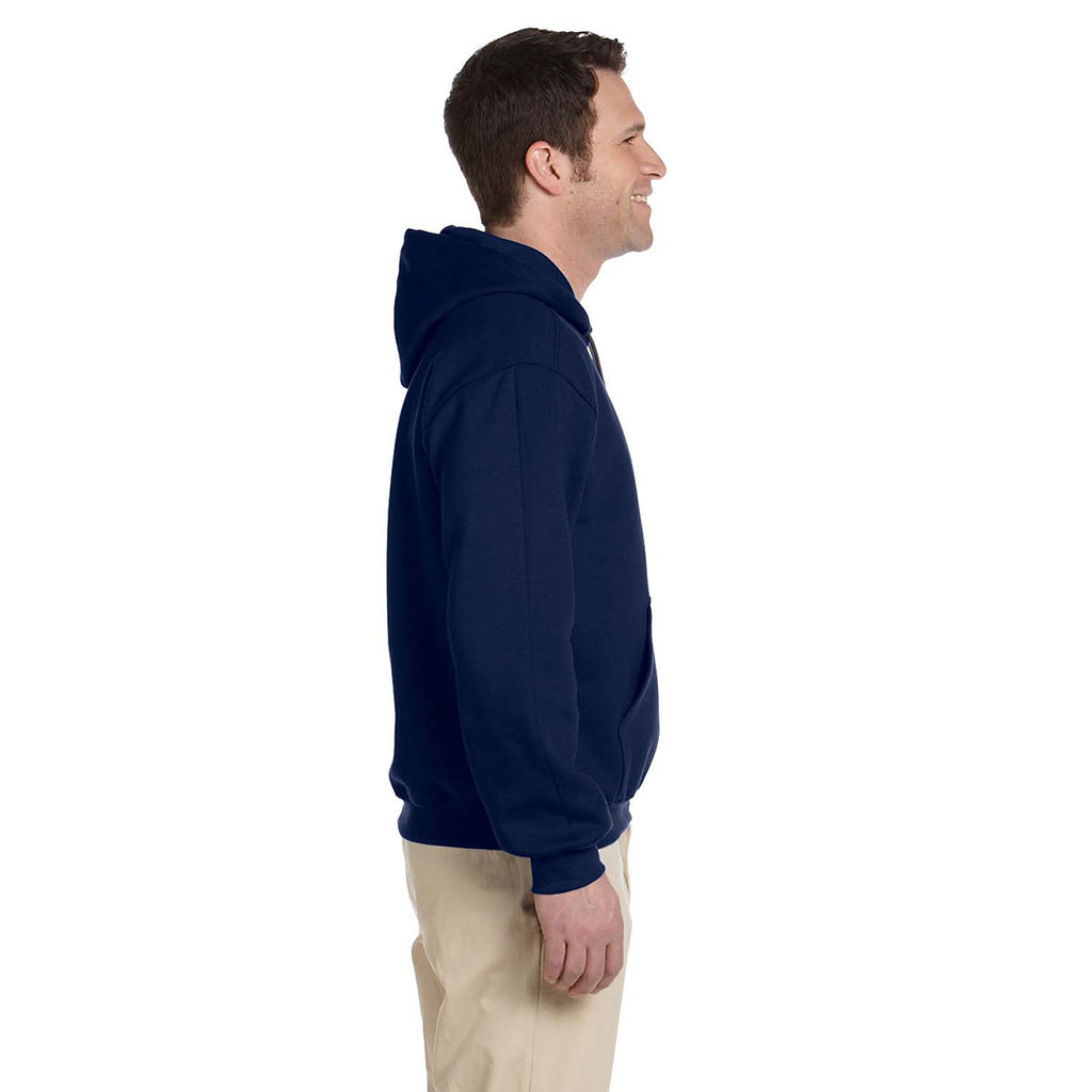 Gildan Unisex Navy Premium Cotton Ringspun Hooded Sweatshirt