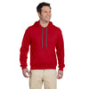 Gildan Unisex Red Premium Cotton Ringspun Hooded Sweatshirt