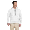 Gildan Unisex White Premium Cotton Ringspun Hooded Sweatshirt