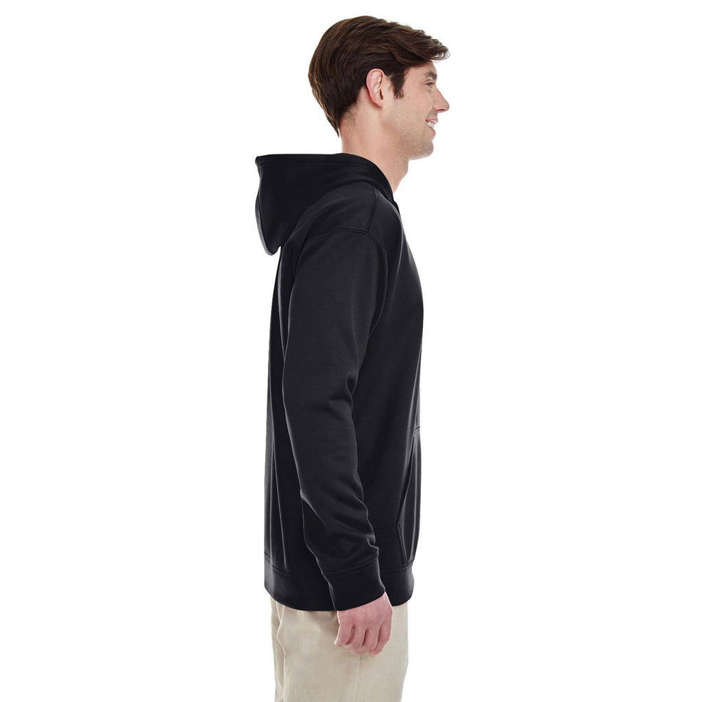 Gildan Men's Black Performance 7 oz. Tech Hooded Sweatshirt