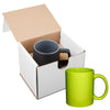 Primeline Green-Lime 11 oz Basic C Handle Ceramic Mug in Individual Mailer