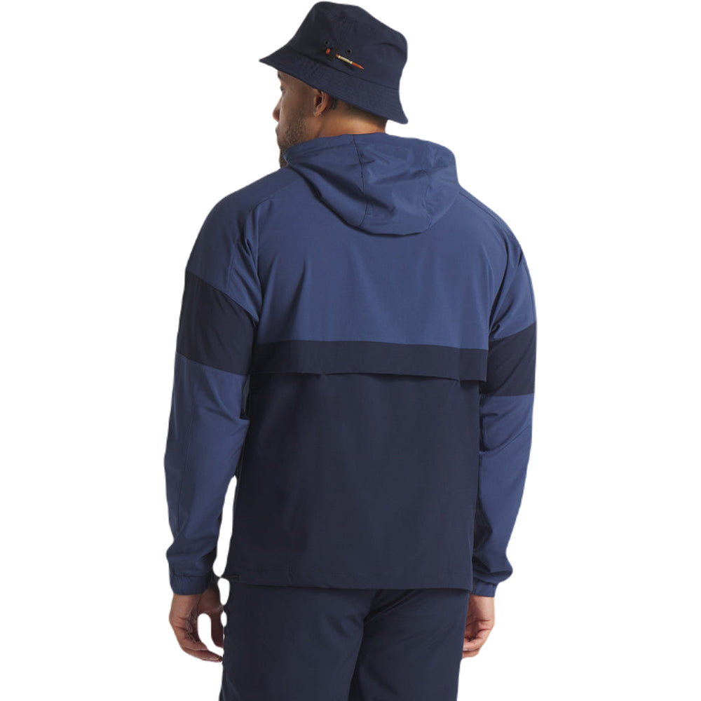 UNRL Men's Harbor Navy Golf DWR Track Jacket