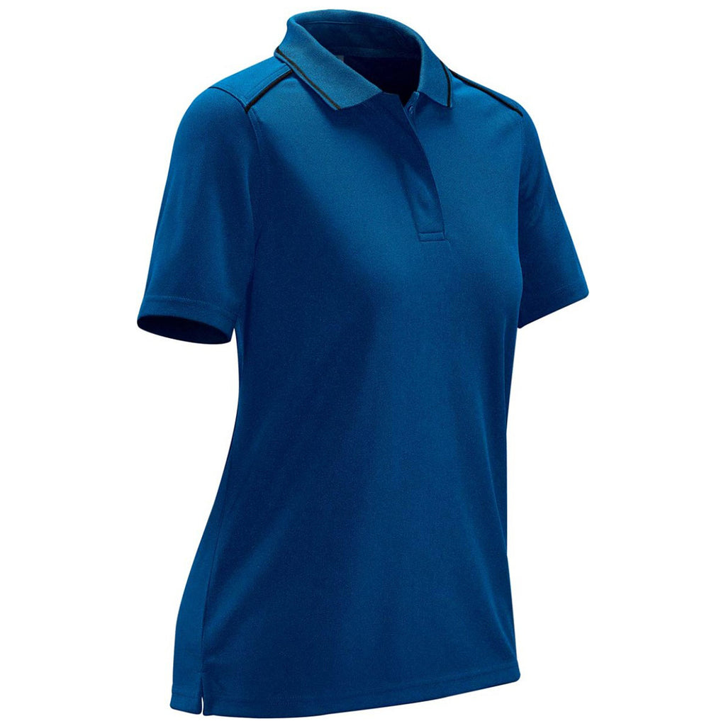 Stormtech Women's Azure Blue/Black Endurance HD Polo