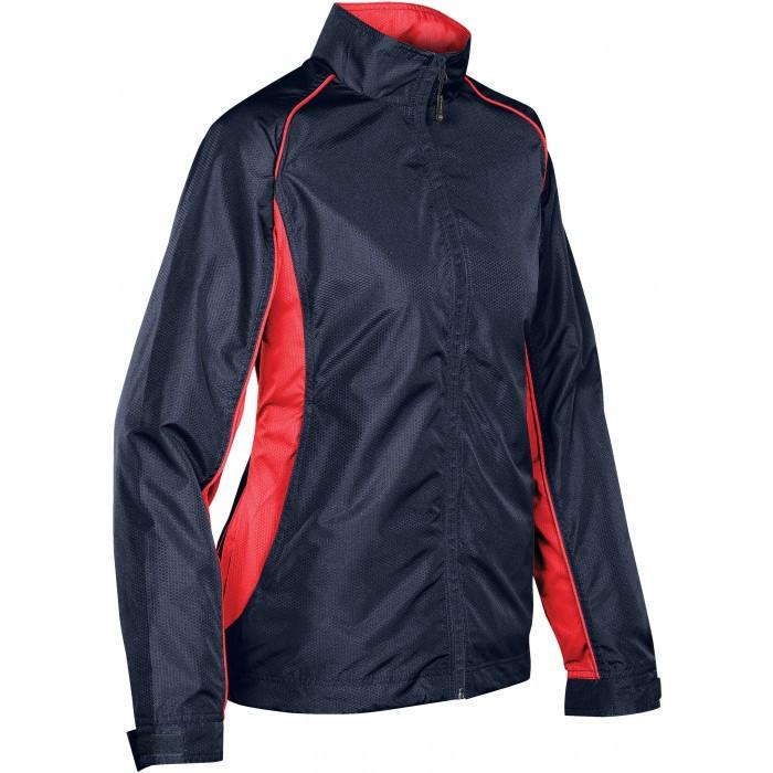 Stormtech Women's Navy/Sport Red Axis Track Jacket