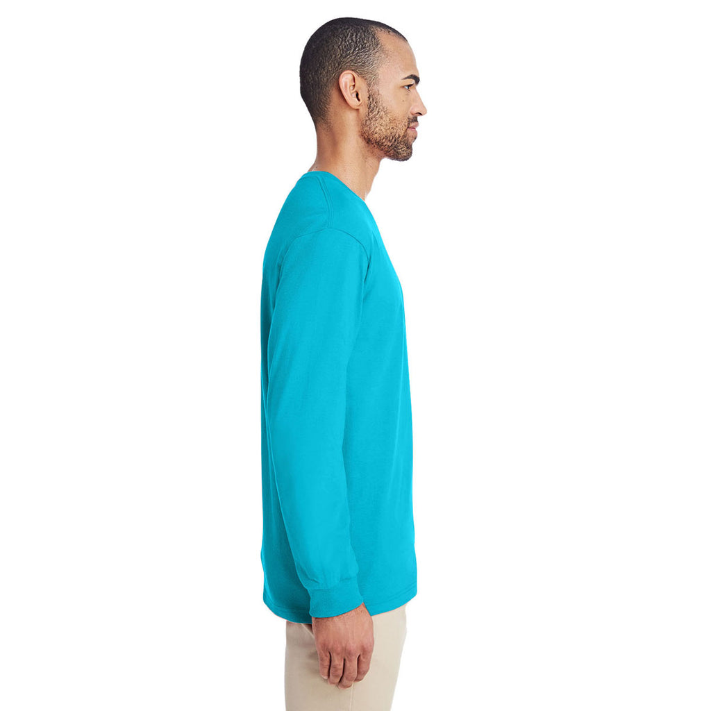 Gildan Unisex Lagoon Blue Hammer 6 oz. Long-Sleeve T-Shirt