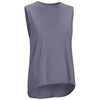 Expert Women's Graphite Slit Back Hi-Lo Muscle Tank Top