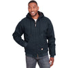 Berne Men's NavyHighland Washed Cotton Duck Hooded Jacket