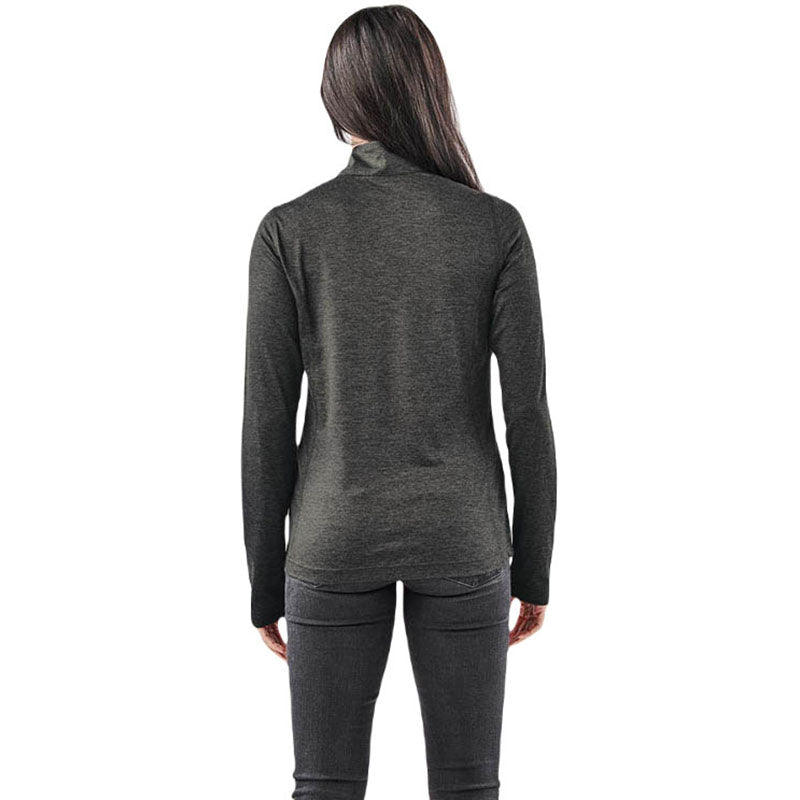 Stormtech Women's Charcoal Heather Milano Quarter Zip Pullover